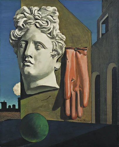 The Song of Love by Giorgio de Chirico, painting, 1914