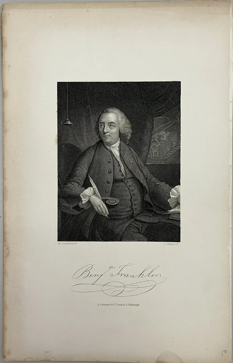 Benjamin Franklin by Samuel Freeman, other, 1793-1857