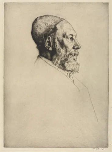 Frederick Goulding by William Strang, print, 1906