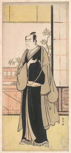 The Actor Ichikawa Monnosuke II as a Kyokaku by Katsukawa Shunkō (勝川春好), print, 1767-1787