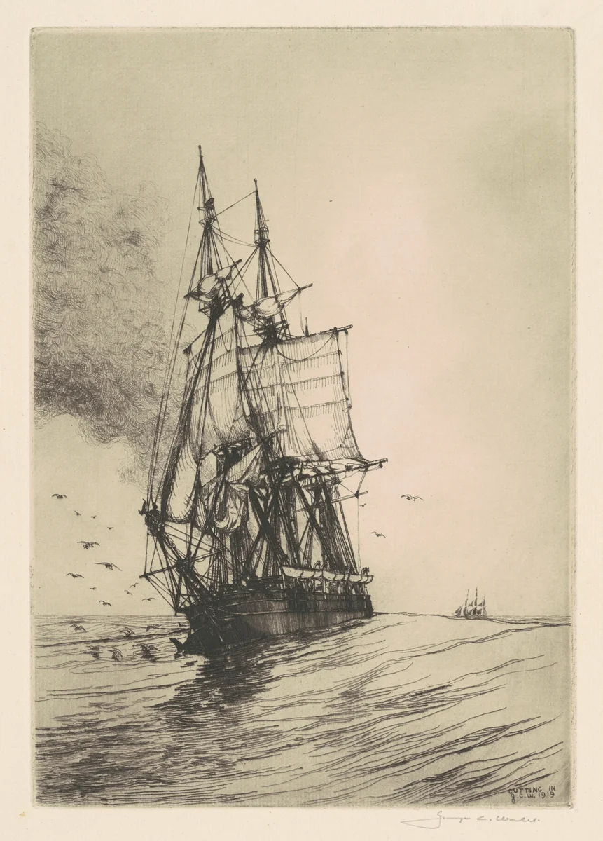 Cutting In by George Canning, print, 1919