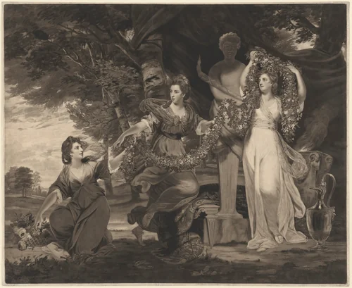 A Sacrifice to Hymen (Three Daughters of Sir William Montgomery) by Thomas Watson
Sir Joshua Reynolds, print, 1743-1781
