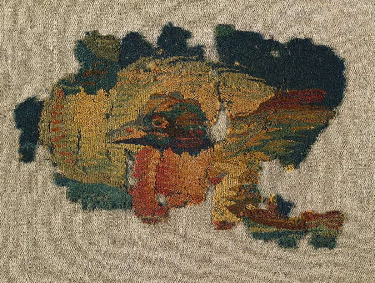 Duck's Head from a Large Curtain by Unknown, textile, 200-299