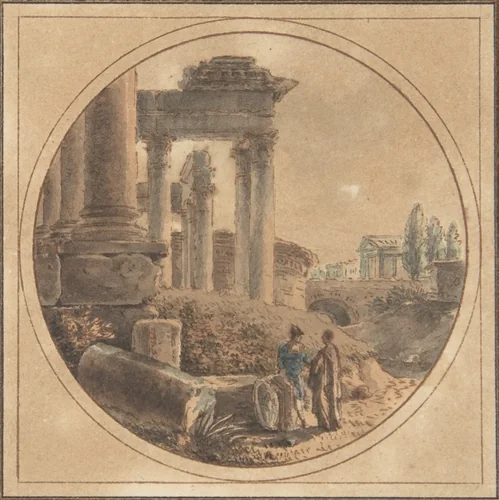 Fantasy View of the Roman Forum by Victor Jean Nicolle, drawing, 1770-1826