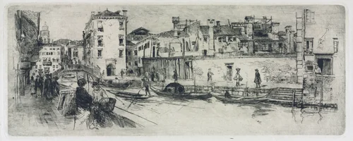 San Trovasso Canal, Venice by Frank Duveneck, print, 1883