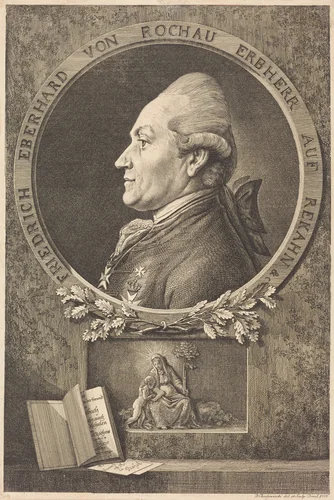 F.E. von Rochow by Daniel Nikolaus Chodowiecki, print, 1777