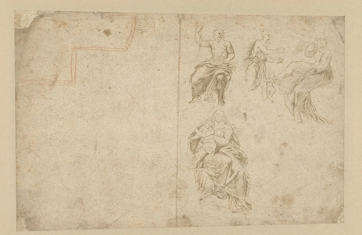 Motieven by anonymous, drawing, 1500-1599