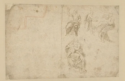 Motieven by anonymous, drawing, 1500-1599