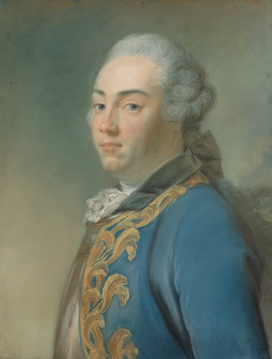 Portrait of Jacob van Kretschmar (1721-1792) by Jean-Baptiste Perronneau, pastel, 1754