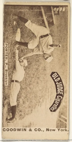 Porter, Pitcher, Brooklyn, from the Old Judge series (N172) for Old Judge Cigarettes by Goodwin & Company, photograph, 1887-1890
