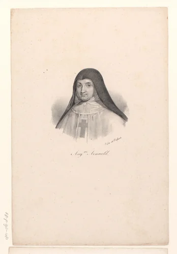 Portret van Marie Angélique Arnauld by anonymous, print, 1818-1842