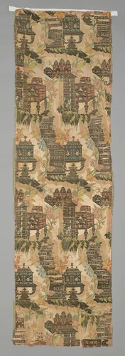 Panel by France, textile, 1707-1708