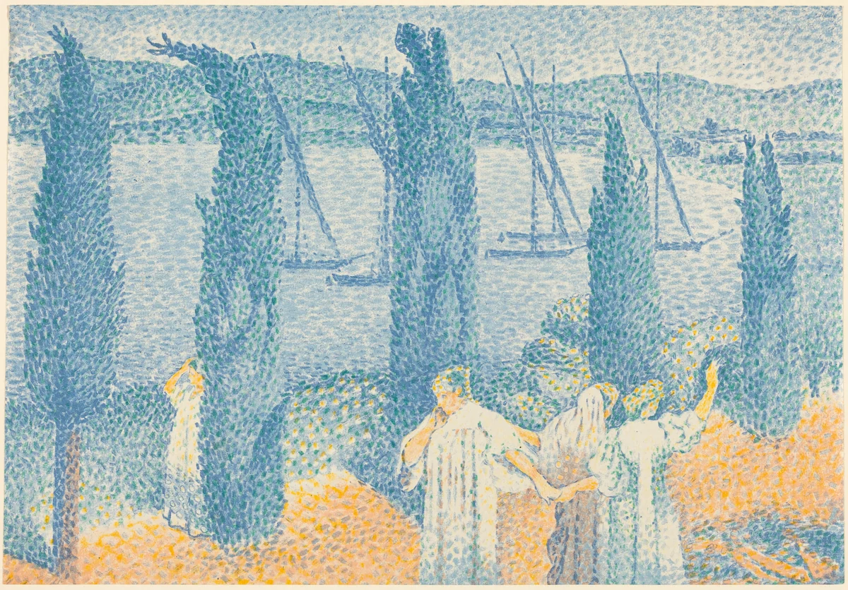 La Promenade by Henri-Edmond Cross, print, 1897