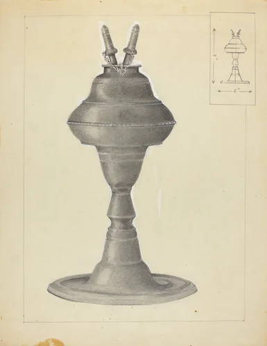 Lamp by Arthur Zaidenberg, index of american design, 1937