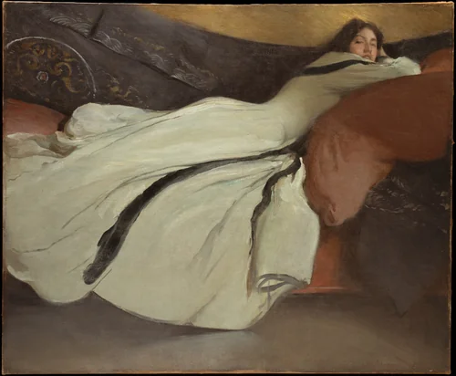 Repose by John White Alexander, artwork, 1895