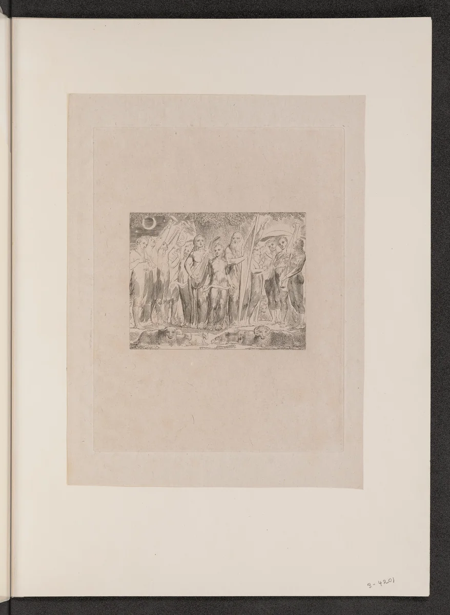 Job and His Family Restored to Prosperity by William Blake, portfolio, 1825