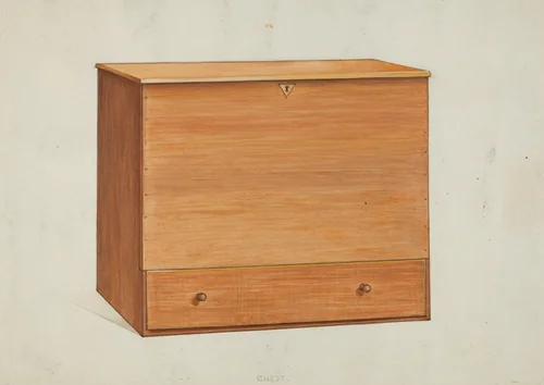 Shaker Chest by Ray Holden, index of american design, 1936