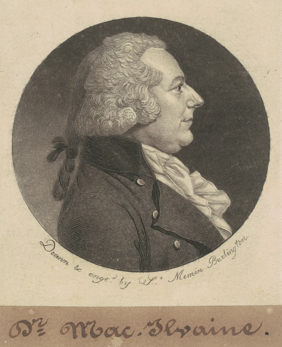 William McIlvaine by Charles B. J. Févret de Saint-Mémin, print, 1798
