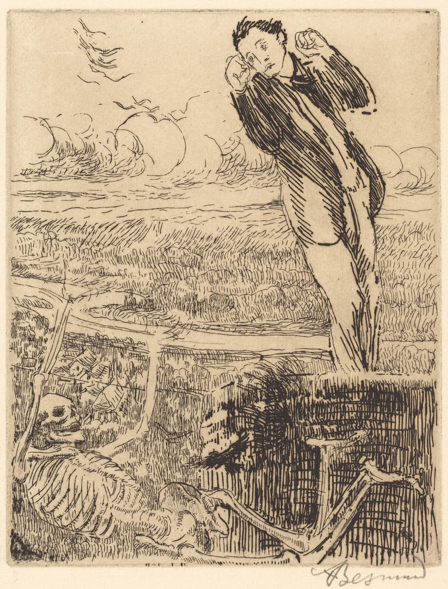 Vertigo (Le vertige) by Albert Besnard, print, 1900