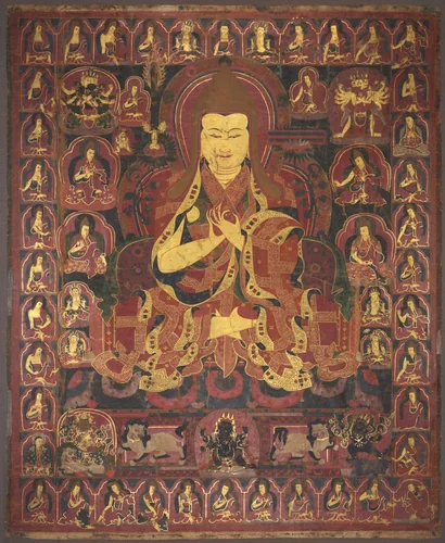 Tsong Khapa, Founder of the Geluk Order by Unknown, painting, 1440-1470