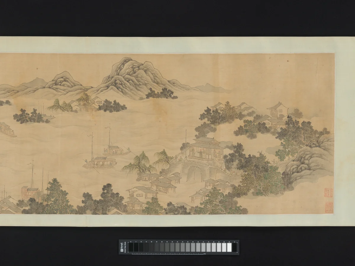 Reminiscence of Jinling by Wang Gai (王槩), painting, 1686