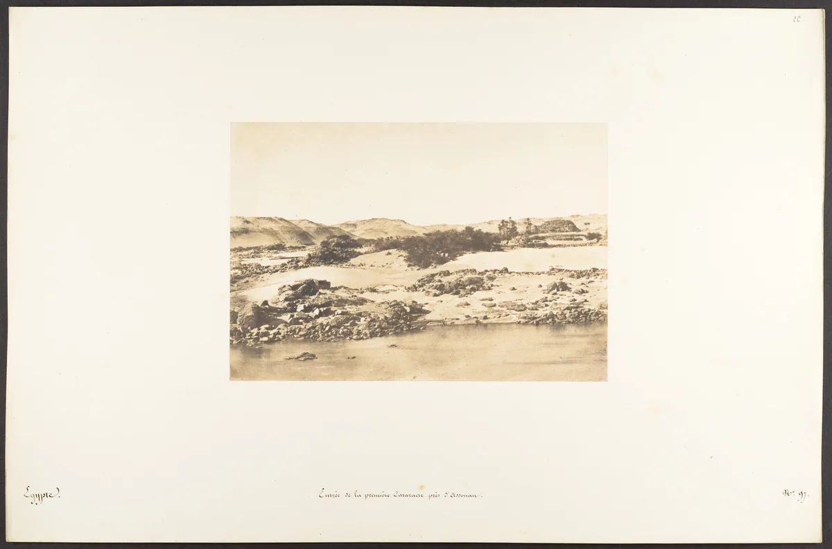 Entrée de la première Cataracte près d'Assouan by Maxime Du Camp, photograph, 1849-1850
