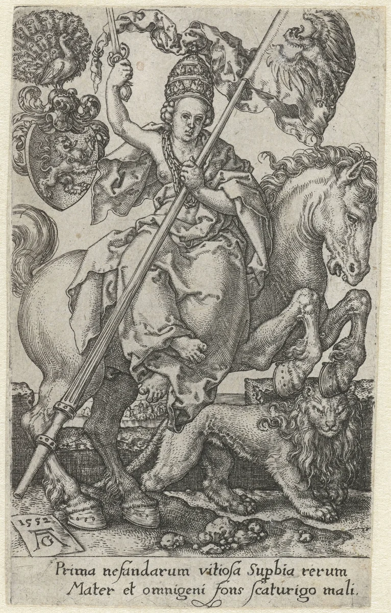 Hoogmoed by Unknown, print, 1552