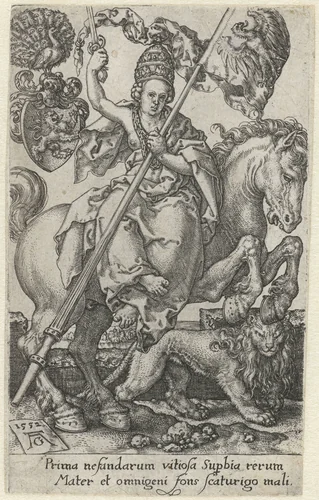 Hoogmoed by Unknown, print, 1552