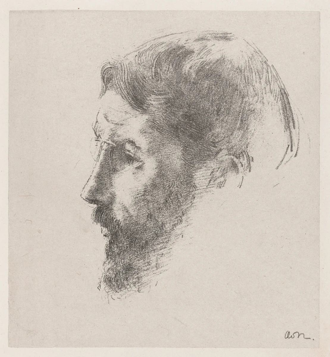Pierre Bonnard by Odilon Redon, print, 1900