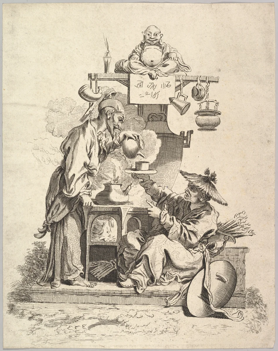 The Fire by Pierre Alexandre Aveline, print, 1735-1745