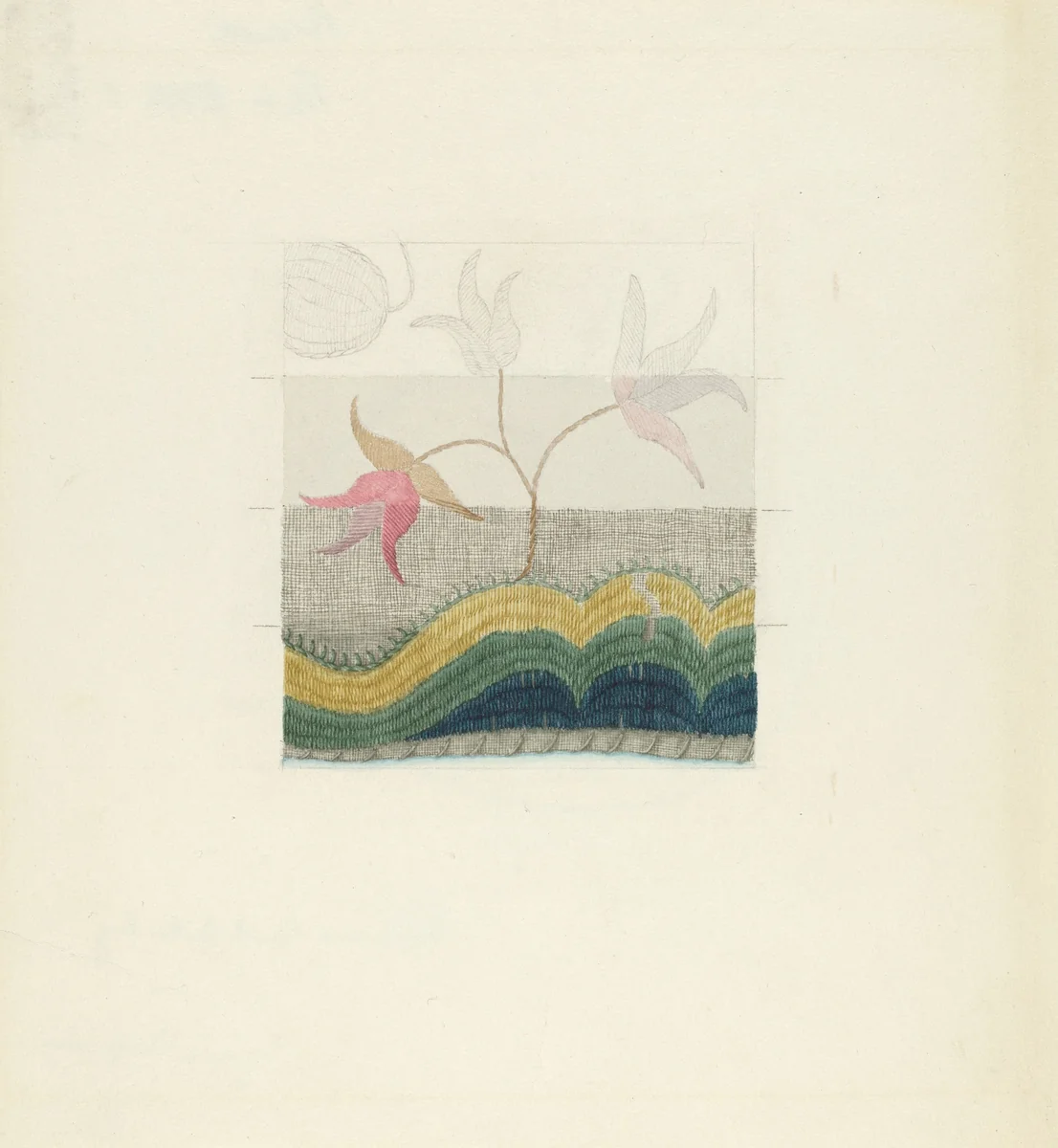 Crewel Embroidery by Suzanne Chapman, index of american design, 1935-1942