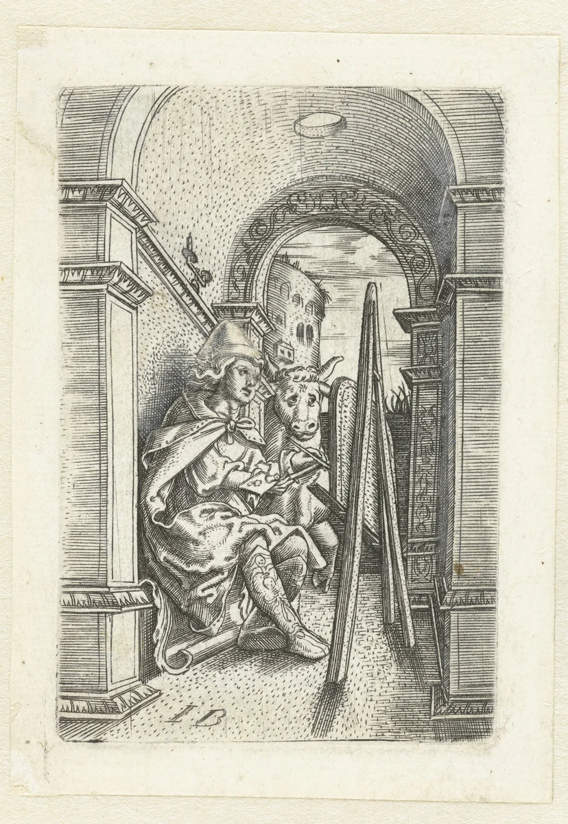 Heilige Lucas by Unknown, print, 1525-1530