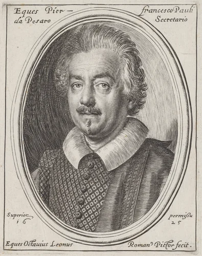 Francesco Paolo da Pesaro by Ottavio Leoni, print, 1625