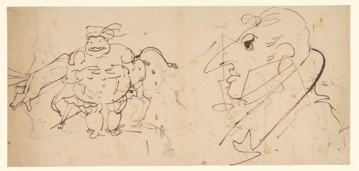 Karikaturen by Carle Vernet, drawing, 1768-1836