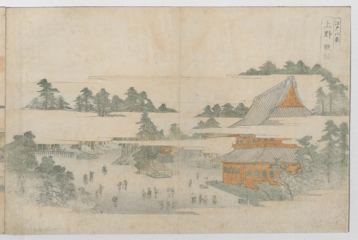 Eight Views of Edo (Edo Hakkei) 江戸八景 by Utagawa Toyohiro (歌川豊広), book, 1761-1781