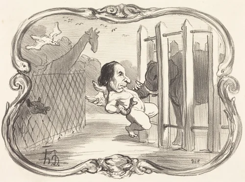 Les Malheurs du chimiste Dumas by Honoré Daumier, print, 1851