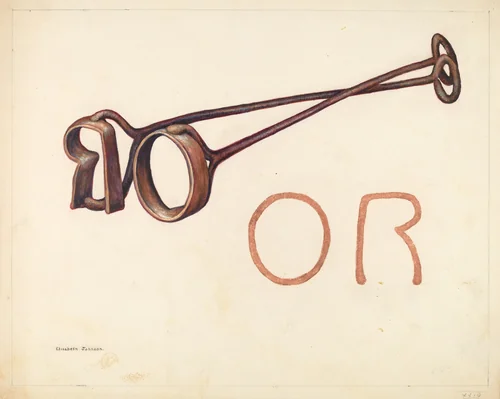 Branding Iron by Elizabeth Johnson, index of american design, 1942