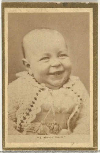 I Should Smile, from the Actresses and Celebrities series (N60, Type 2) promoting Little Beauties Cigarettes for Allen & Ginter brand tobacco products by Allen & Ginter, photograph, 1887