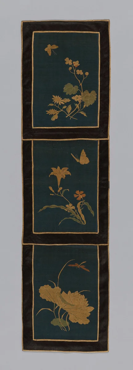 Panel (Furnishing Fabric) by China, textile, 1875-1900