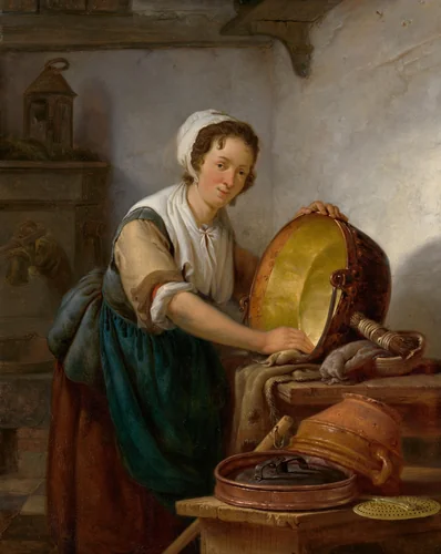 The Caldron Scrubber by Abraham van Strij, painting, 1808-1810