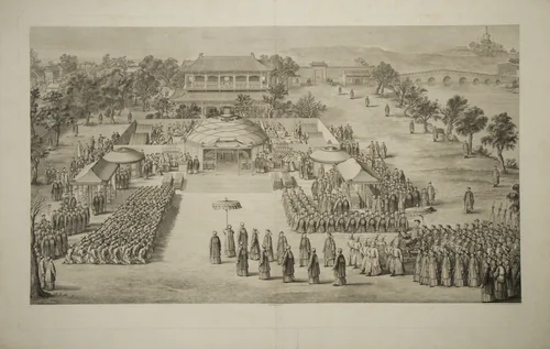 The Victory Banquet by Jacques-Philippe Le Bas, print, 1770