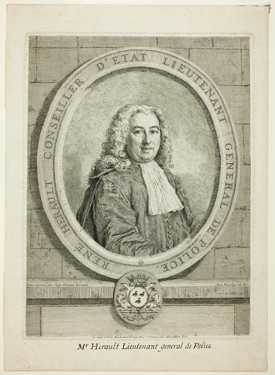 René Hérault by Jean-Étienne Liotard, print, 1731