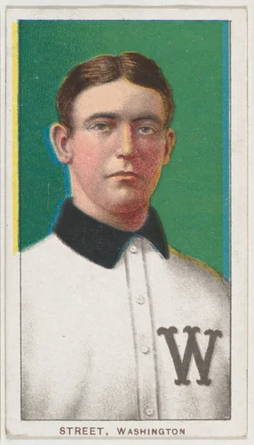 Street, Washington, American League, from the White Border series (T206) for the American Tobacco Company by American Tobacco Company, print, 1909-1911