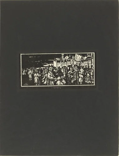 Bustling Life (Gomon) from Verses Without Words (Stichi bez slov) by Wassily Kandinsky, print, 1903