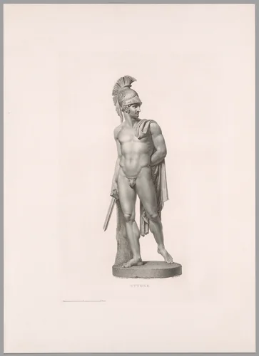 Ettore, Front View, from Oeuvre de Canova by Angelo Bertini, print, 1817