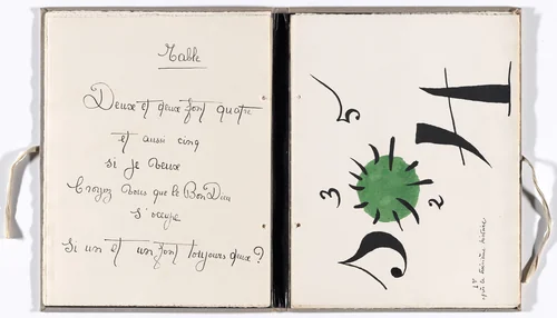 Plate (folio 8) from Il était une petite pie (Once There Was a Little Magpie) by Joan Miró, illustrated book, 1927