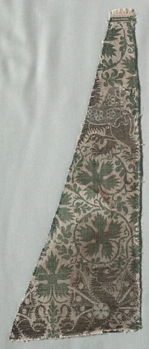 Silk Fragments by Unknown, textile, 1350-1399
