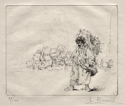 Marchand a la Hotte by Auguste Brouet, print, 1902-1941