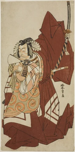 The Actor Ichikawa Danjuro V as Hannya no Goro in the Play Sugata no Hana Yuki no Kuronushi, Performed at the Nakamura Theater in the Eleventh Month, 1776 by Katsukawa Shunsho (勝川 春章), print, 1771-1781