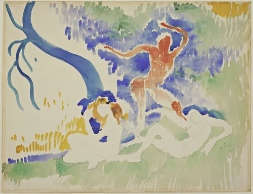Bacchic Dance by André Derain, drawing, 1906
